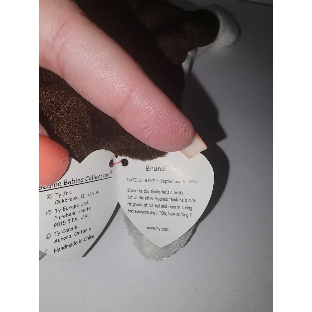 Ty Beanie Babies Bruno The Terrier‎ Dog September 9 1997
